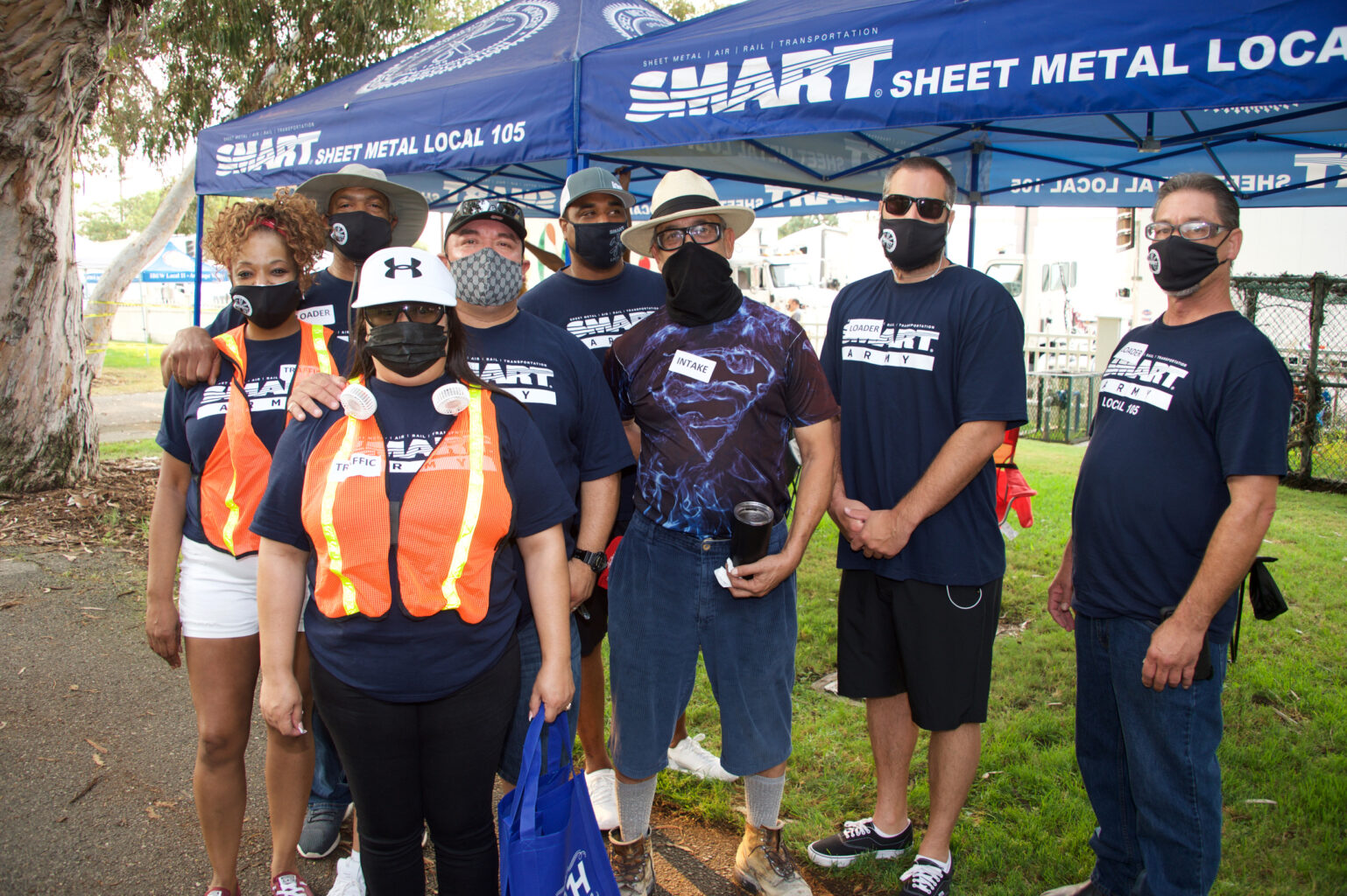Smart local 105 members volunteer on labor day los angeles orange